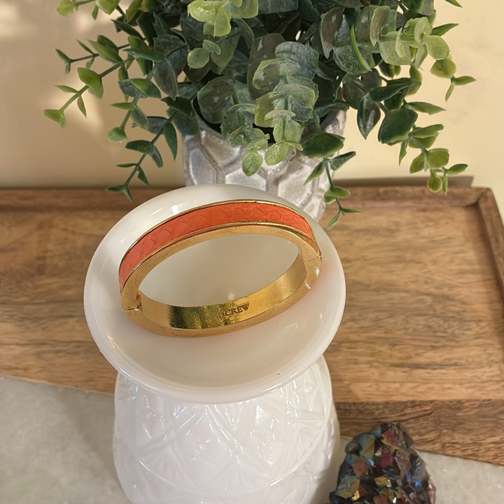 FREE WITH PURCHASE******* J. Crew Gold and Peachy Coral Pink Bracelet